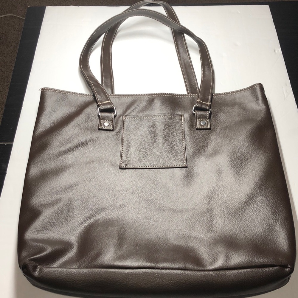 Brown tote bag